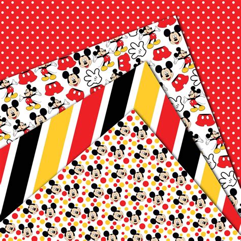 Mickey Mouse Scrapbook Paper