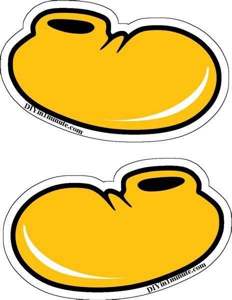 Mickey Mouse Shoes Template Printable