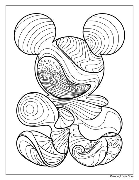 Mickey Mouseflower Coloring Pages