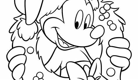11 Mickey Mouse Christmas Coloring Pages | Disegni da colorare natalizi