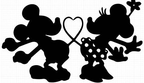 Mickey and Minnie Mouse Wall Decor Silhouettes Kids Room Decor | Etsy