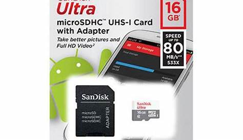 Micro Sd Sandisk 16gb Clase 10 Memoria Marca 48mbs Xavierventas