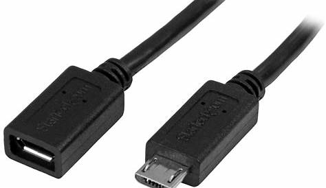 Micro Usb Extension Cable M F 0 5m 20in Startech Com Europe