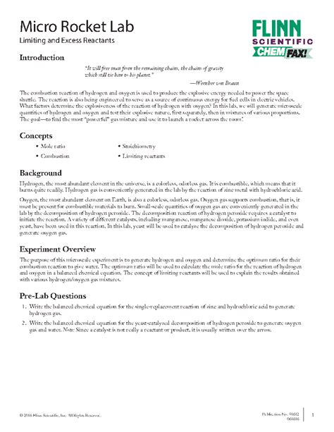 Micro Rocket Lab Video