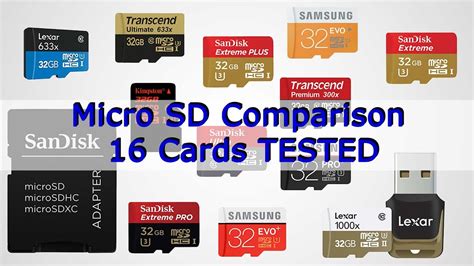 Micro Sd Comparison