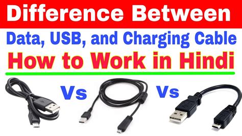 Micro Usb Data Transfer Cable Vs Charging Cable