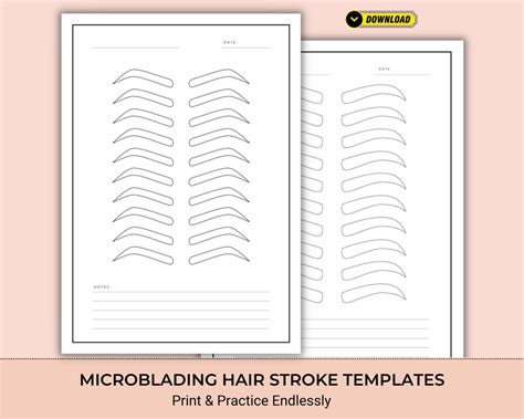 Microblading Template Printable