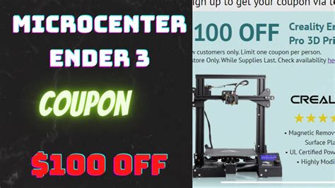 Save Big On Your Ender 3 Pro With Microcenter Coupons