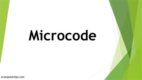 microcode Scanning