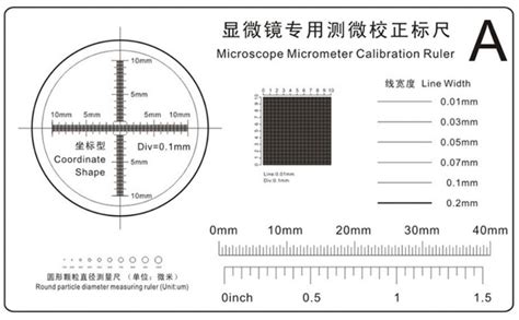 Micrometer Ruler For Microscope