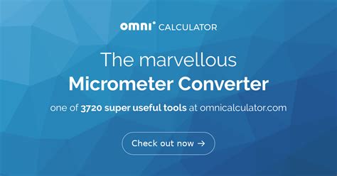 Micrometer Volume Calculator