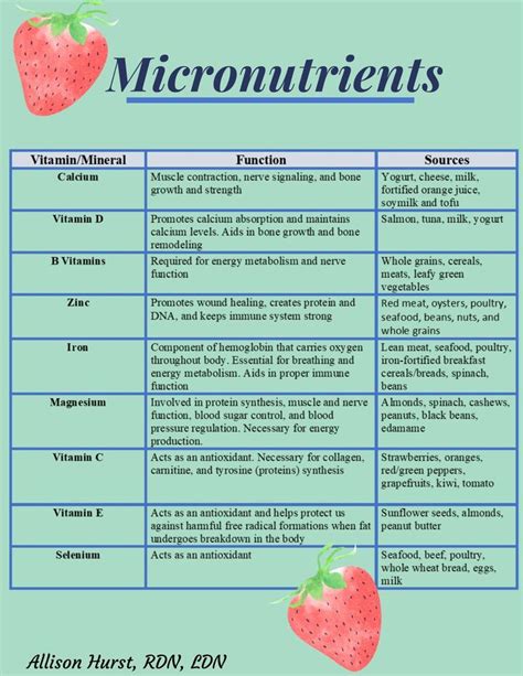 micronutrients examples