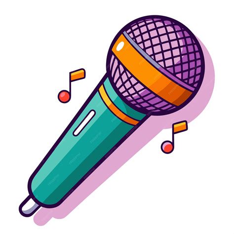 Microphone Cartoon Art