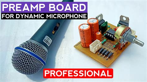 Microphone Preamp Circuit Board
