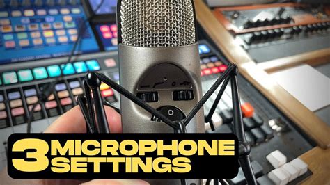 Microphone Settings Youtube