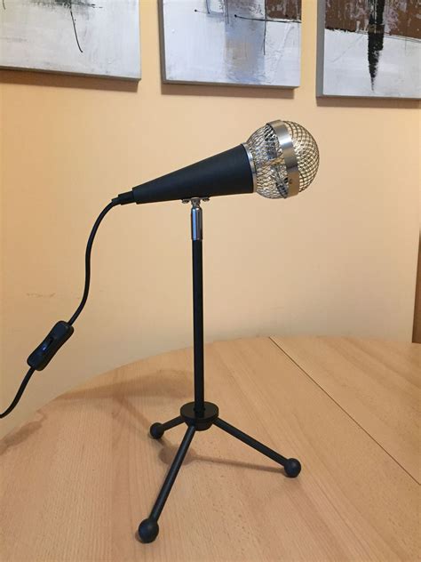 Microphone Table Lamp