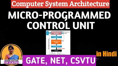 Microprogrammed Control Unit In Computer Architecture In Hindi