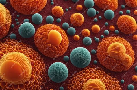 Microscopic Pollen Printable Pattern