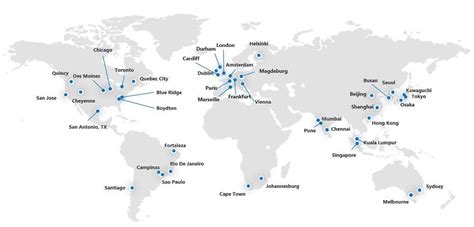 microsoft 365 data center map