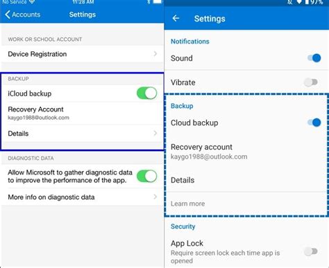 Microsoft Authenticator Cloud Backup