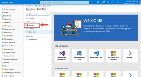 microsoft azure education portal