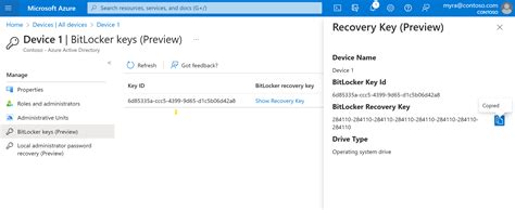 Bitlocker recovery key isn't in my account Microsoft Community
