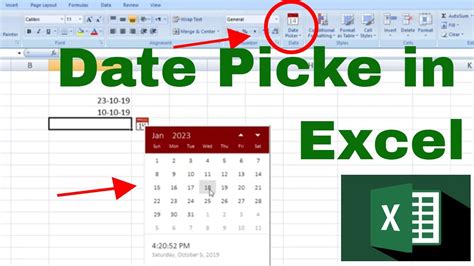 microsoft date and time picker control excel vba