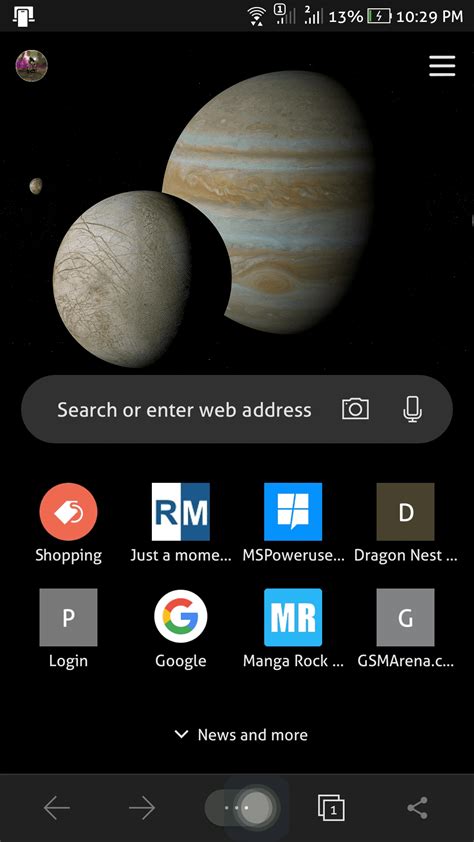 microsoft edge hamburger menu