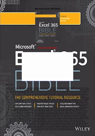 microsoft excel 365 bible pdf free download