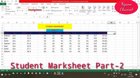 microsoft excel for students