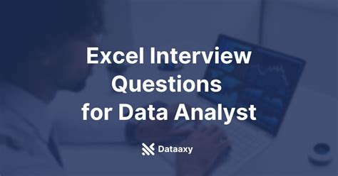 microsoft excel interview questions for data analyst