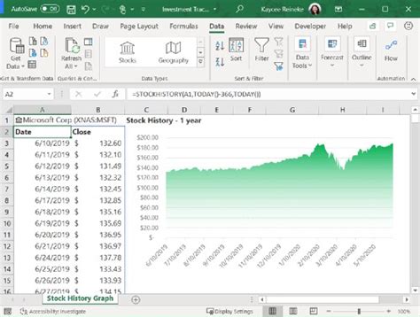 microsoft excel stock quote add in