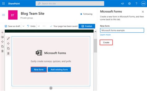 Microsoft Forms And Sharepoint