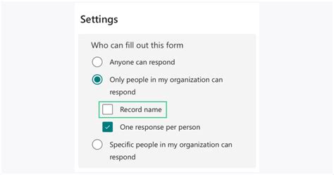 Microsoft Forms Keep Responses Anonymous