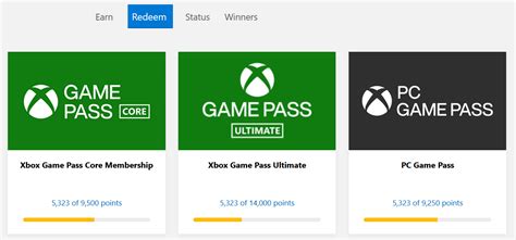 Microsoft Game Pass Rewards