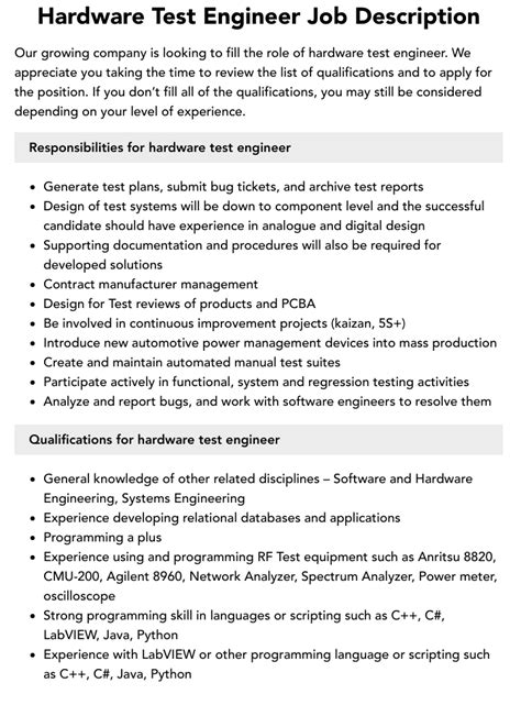 Microsoft Hardware Test Engineer