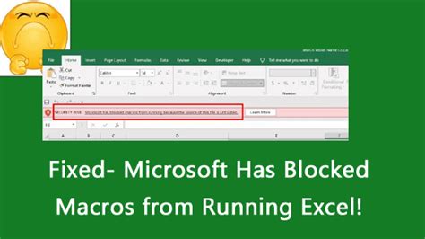 Microsoft Has Blocked Macros From Running