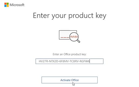 microsoft office 2019 activation key