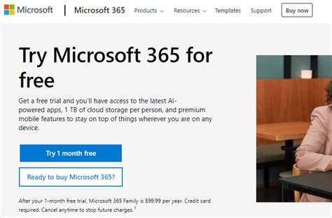 microsoft office 365 free trial account