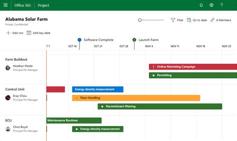 microsoft project roadmap examples