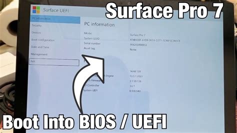 microsoft surface pro 7 bios download