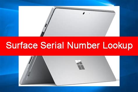 microsoft surface specs by serial number