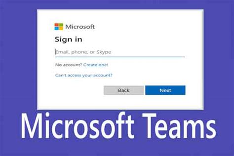 microsoft teams login log on