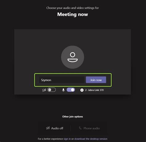 microsoft teams meeting log in as guest