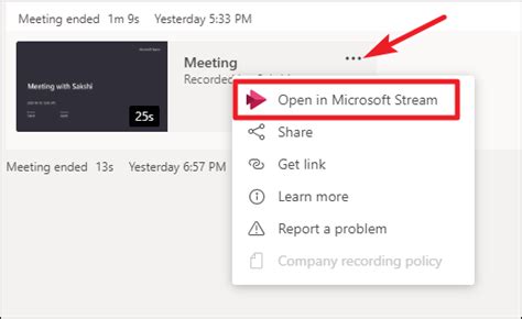 Microsoft Teams Recordings Delete