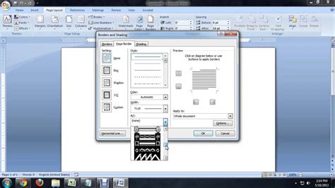 Microsoft Word Create Picture Frame