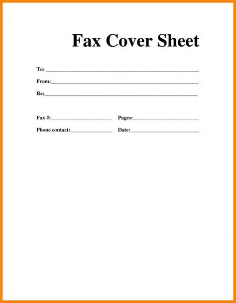 Microsoft Word Fax Cover Sheet Templates