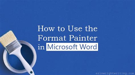 Microsoft Word Paint Brush