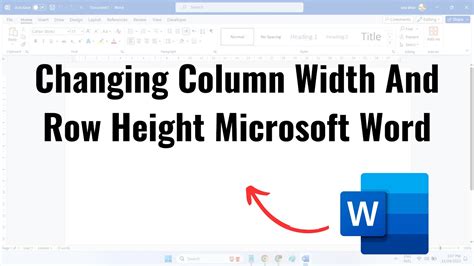 Microsoft Word Table Width Keeps Changing