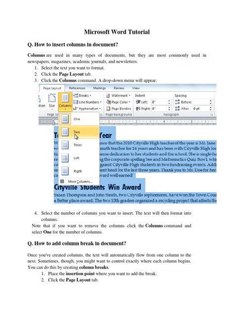 Microsoft Word Tutorial Free